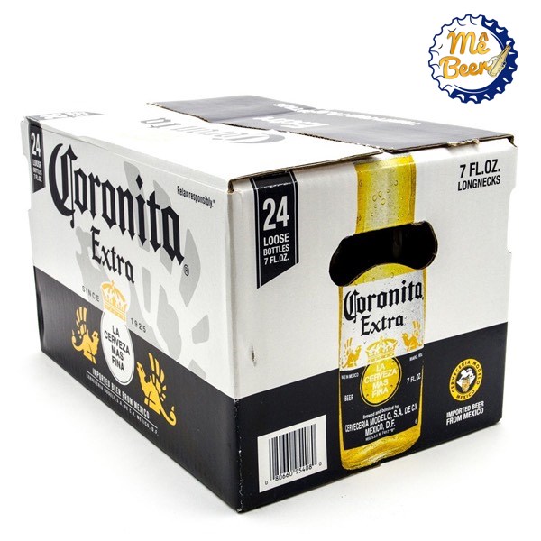 Thùng 24 chai bia Corona phiên bản Mỹ