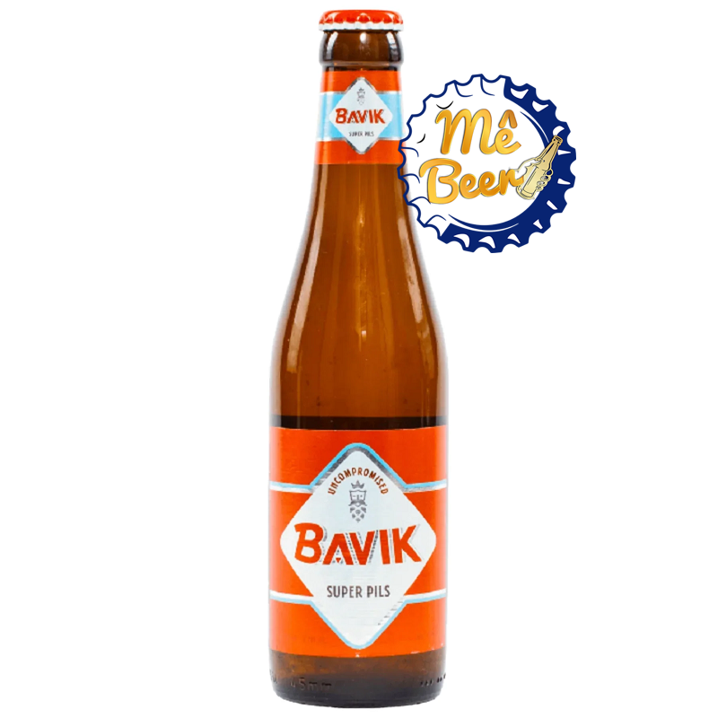 Bia Bavik Super Pils 5.2% Bỉ - Thùng 24 Chai 330ml