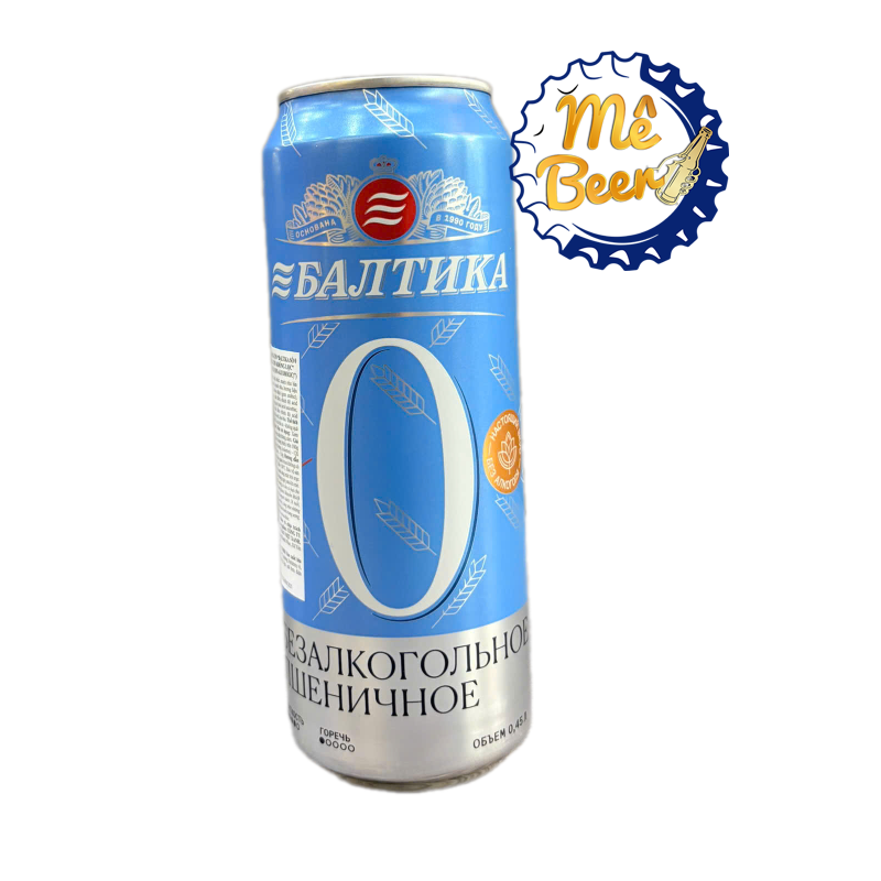 Bia Baltika 0% cồn Wheat – Thùng 24 Lon 450ml