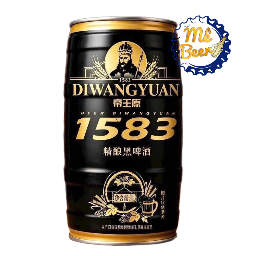 Bia 1583 Black Beer 4.8% - Thùng 6 Lon 1 lít